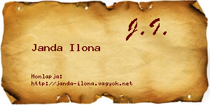 Janda Ilona névjegykártya