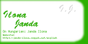 ilona janda business card